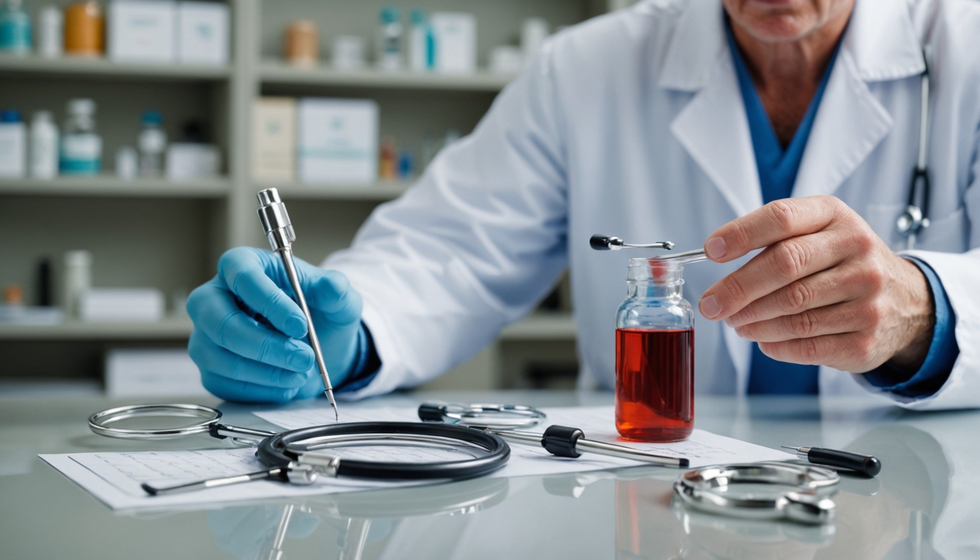 Illustration showing medical evaluation, lifestyle factors, and safe use considerations for potency enhancers